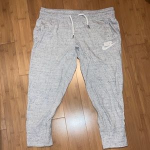 Nike Light Grey Cropper Joggers